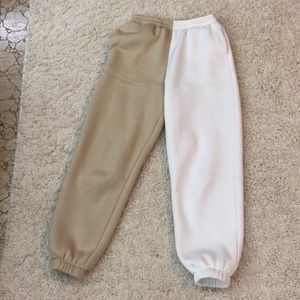 Split colored sweatpants - only worn once